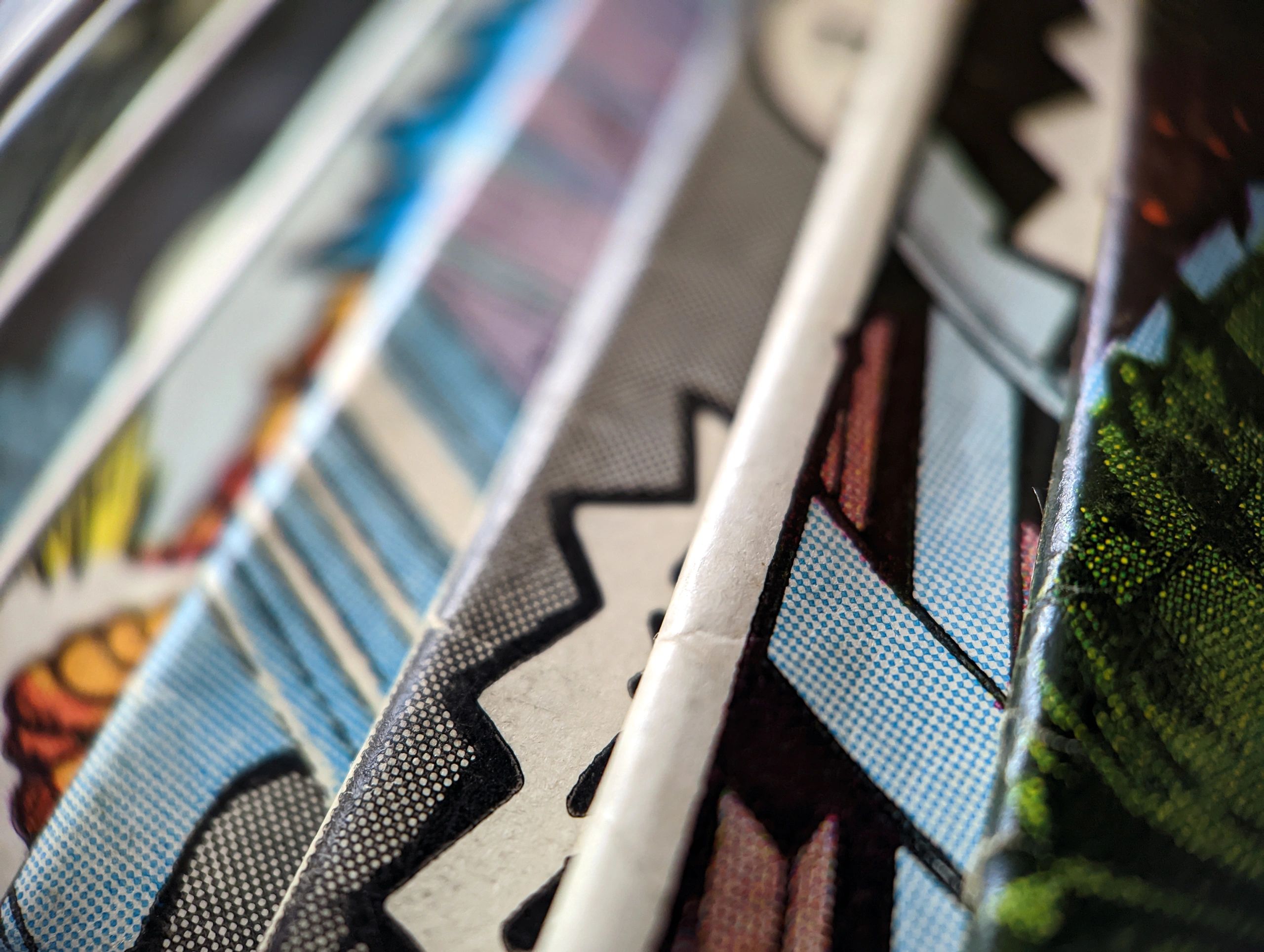 Colorful close-up of a collection creating a vibrant background
