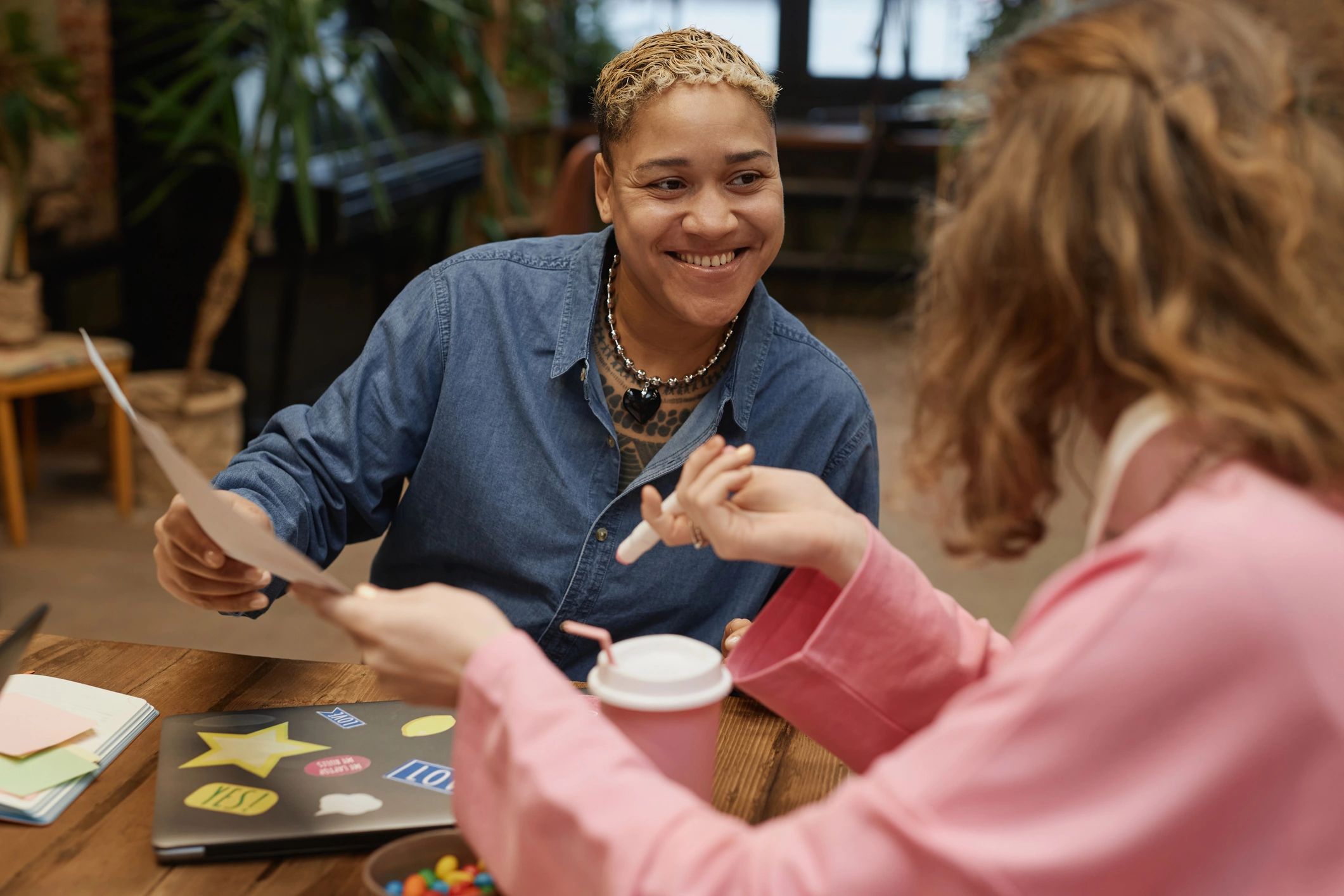 Portrait of a smiling customer